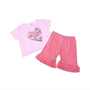 Crewcuts Collectible Flip Sequins Heart Top & Persnickety Ruffle Shorts, 10